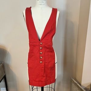 Forever 21 cotton Rust skirt overalls
